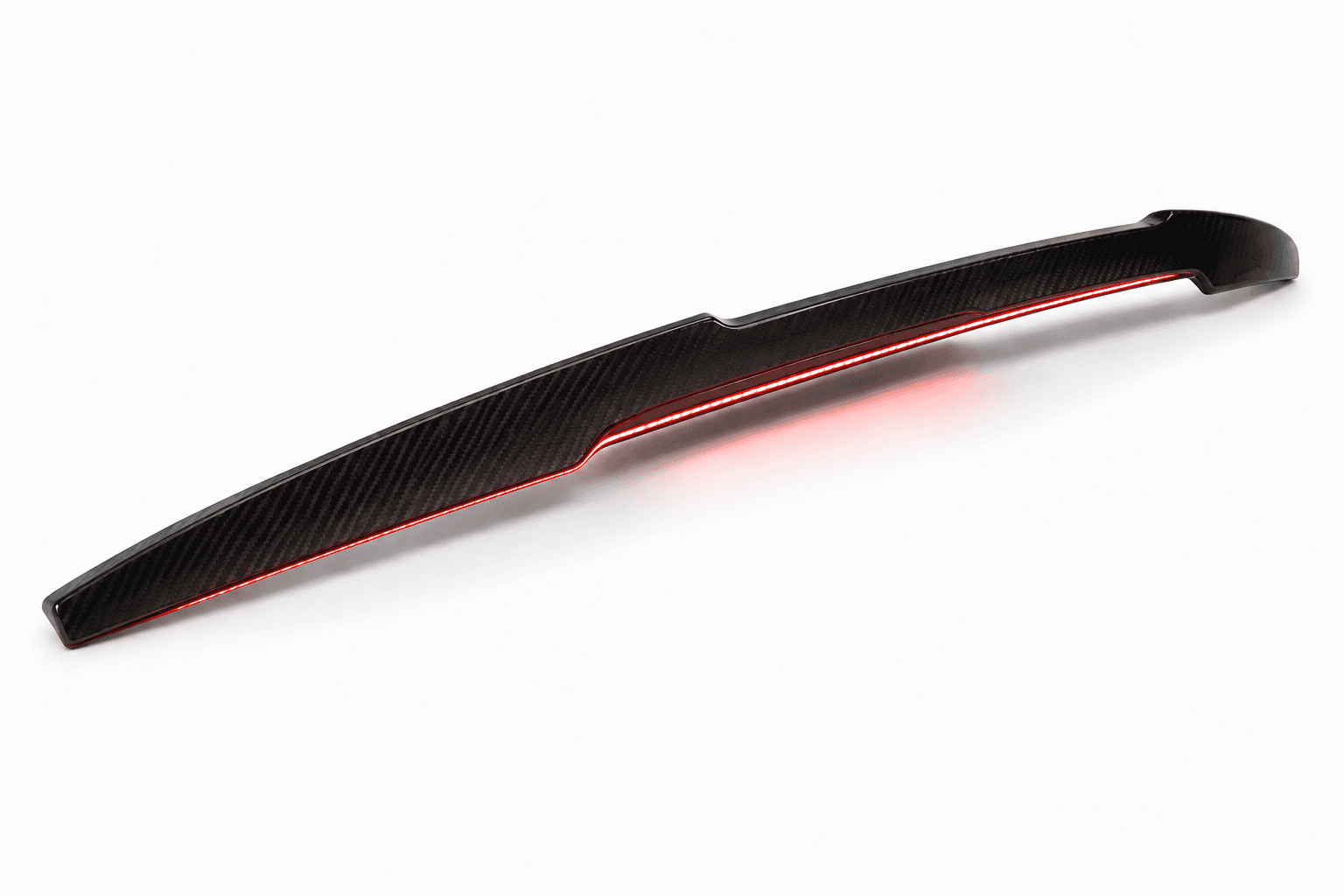 Designstudie eines Heckspoilers inkl. adressierbarer LED-Beleuchtung für eine Messe